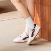 New LiNing Moon White 2.0 Anti Slip And Wear Resistant Breathable Low Top Skateboard Shoes Women's White Red AGCU276-1