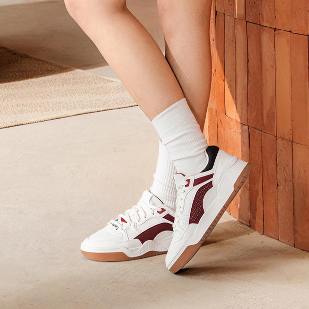 New LiNing Moon White 2.0 Anti Slip And Wear Resistant Breathable Low Top Skateboard Shoes Women's White Red AGCU276-1