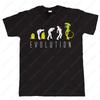 Man Women Fashion T Shirt Funny Evolution of Alien Mens SciFi TShirt Men Leisure Tops Male Summer Classic Simple Style