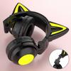 Bluetooth-compatible Headphone Colorful Luminous Cat Ear Shape Stereo Music Wireless Gaming Headset for Mobile Phone