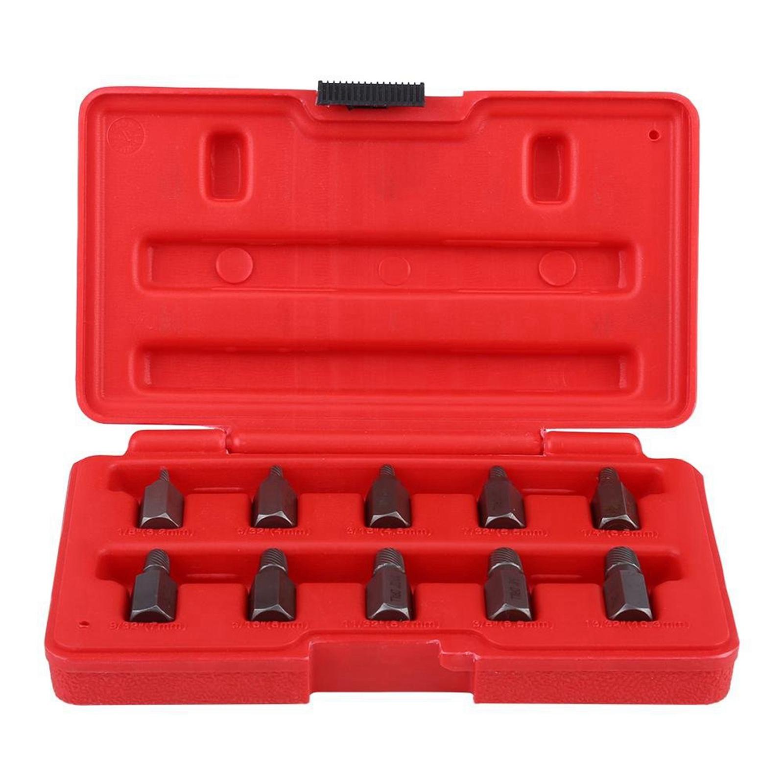 

10 Pcs 3.210.3mm Screw Extractor Set for Rusted Damaged Studs Bolt Remover Out