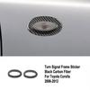Carbon Fiber Turn Signal Light Decorative Cover Trim For Toyota Corolla 2006-12