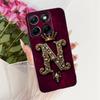 Modische Krone Buchstabenhülle Für Motorola Edge 70 Fusion Weiche Schwarze Silikon-Rückseite Für Motorola Edge70 Fusion 5G Handyhüllen