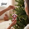Lightweight Holiday Decorations 12Pcs Wooden Christmas Ornaments Buffalo Plaid Hanging Decor with Gnome Office Home Party Supplies Snowflake