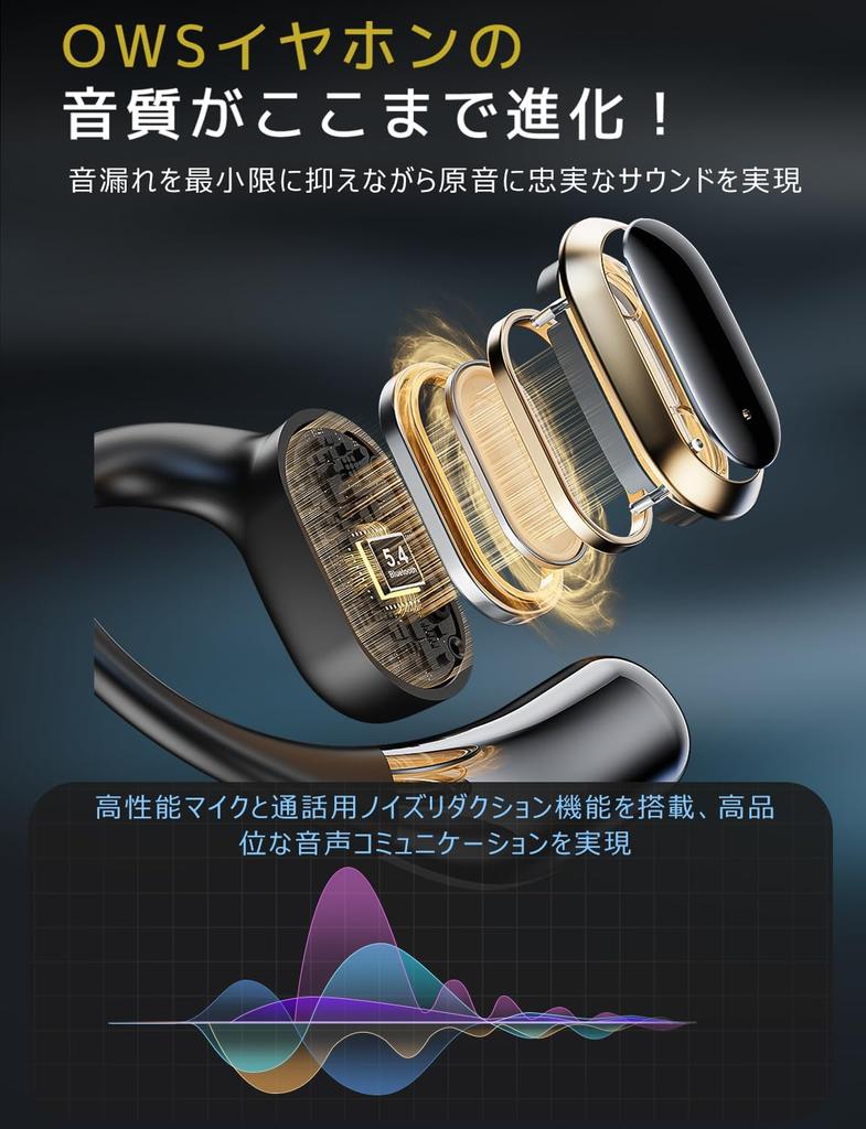 Bluetooth Wireless Earbuds with Bluetooth AI Support Sound Translation Support for 144 Battery Metal Glasses Ideal for and Travel Open-Ear 5.4,