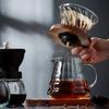 Glass Coffee Filter Cups and Espresso Filter Paper Set Reusable Cone Pour Over Coffee Dripper Filters Accessorie