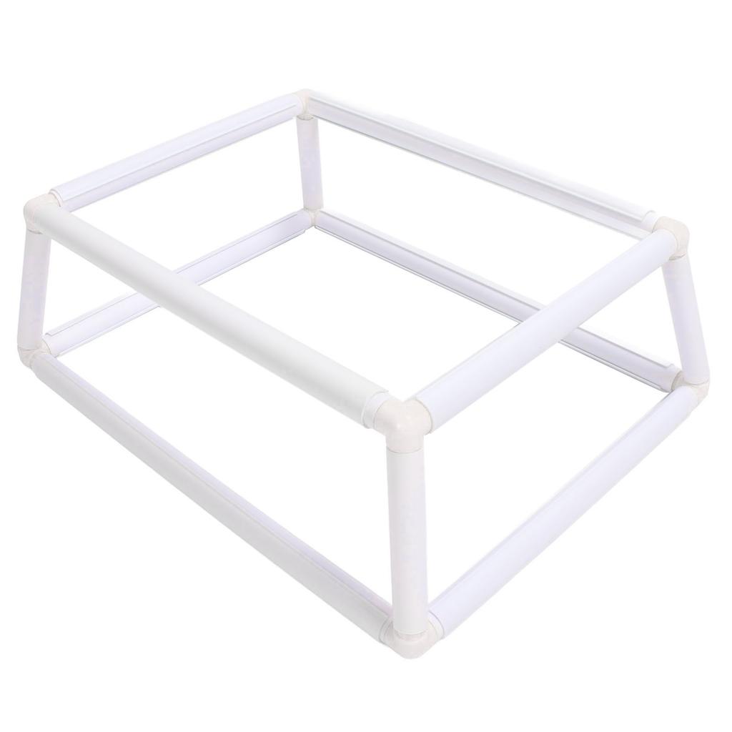 Embroidery Frame Holder Double Layer Clip On   Stitch Hoop Plastic Handheld Frame Rack for Needlework