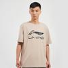 LI-NING Men's Short Sleeve T-Shirt Summer Skin-Friendly Comfortable Breathable Crew Neck Casual Fashion Loose Sports Top