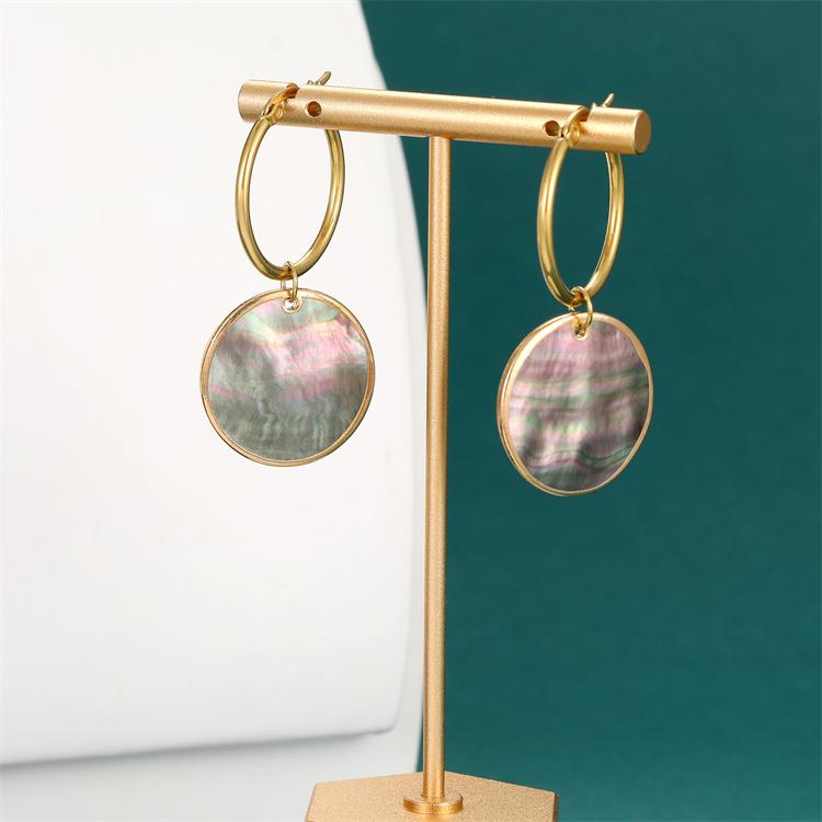 Hawaii New Pearl Necklace Samoa Round Earrings Set  Hawaii Abalone Shell Jewelry