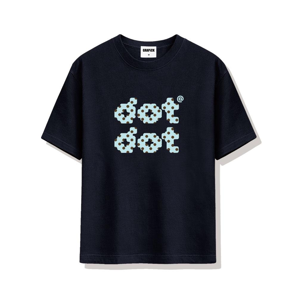 Geulapig Dots Oversized Short Sleeve T-Shirt 4 Colors [Grse_2007]