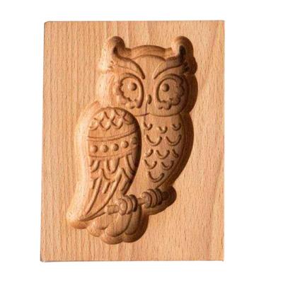 Utskåret Trekjeksform DIY Pregekjeksutstikkerform Praktiske Kjøkkenbakeverktøy Enkel Betjening