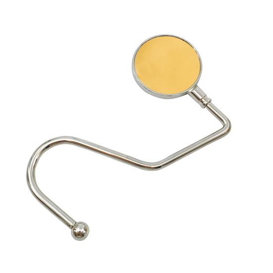 

Крючок для сумки, нержавеющая, нескользящая, компактная настольная вешалка для сумок из цинкового сплава для девочек жёлтый