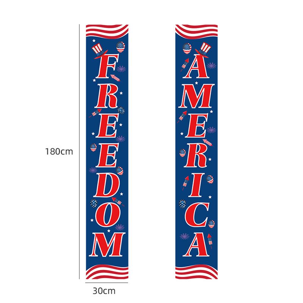 American Independence Day Flag Hanging Door Curtain Door Flag