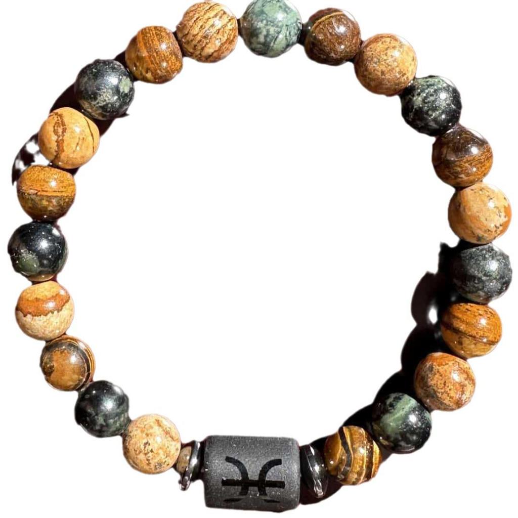 Twelve Constellations Bracelet: Men's Gemini, Virgo, Leo Design - In Stock