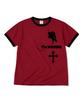 VENHIT Side Print Ringer Short Sleeve T-Shirt