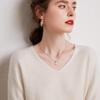 Fanzhen Women's 100% Cashmere V-Neck Sweater