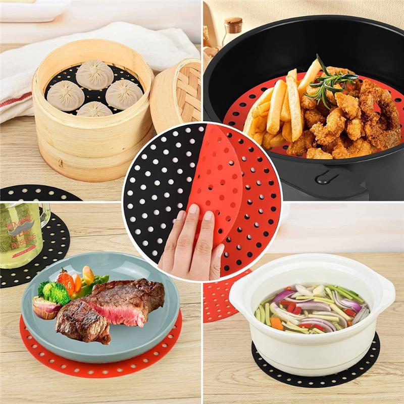 High Quality Air Fryer Silicone Mat Kitchen Accessories Nonstick Baking Mat Pastry Tools Accessories Bakeware Oil Mats