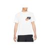 Nike Pocket Logo Print Sports Crew Neck T-Shirt Men Tops White DJ1344-100