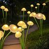 Solar Garden LED Jellyfish Mushroom Lights Waterproof Outdoor Decor Yard Patio Pathway Lawn Lamp