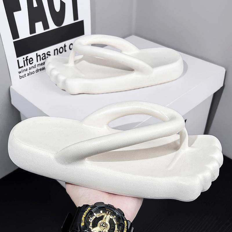 Fashion Summer Flip Flops Men Fashion Platform Flat Heel Slides Shoes Soft EVA Couple Outdoor Modern Slippers Beach Casual Flip Flops