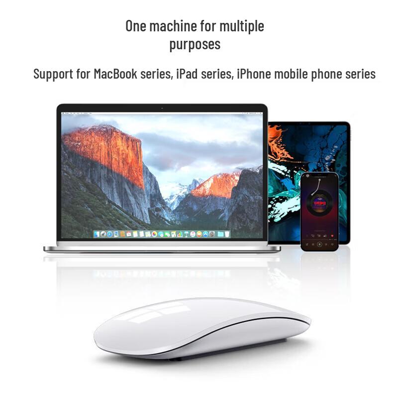 SooPii Wireless Bluetooth Multi-Touch Mouse for Apple Devices