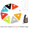 10/70 Pcs Triangle Football Training Cones Soccer Ball Practice Field Marking Sports Agility Training Discs Football Equipment