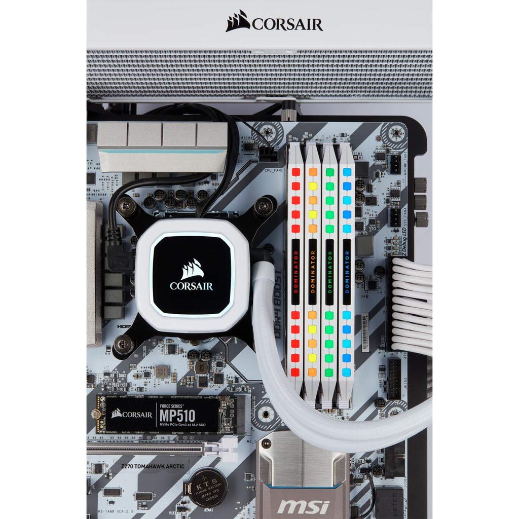 CORSAIR Desktop PC Paměť DOMINATOR PLATINUM Series 16GB x CMT16GX4M2K4000C19W DDR4-4000MHz [8GB 2]