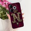 For Itel A80 Case A671L A671LC Back Cover Luxury A Z Initial Letter Crown Soft Silicone Couple Phone Case For ItelA80 A 80 Shell