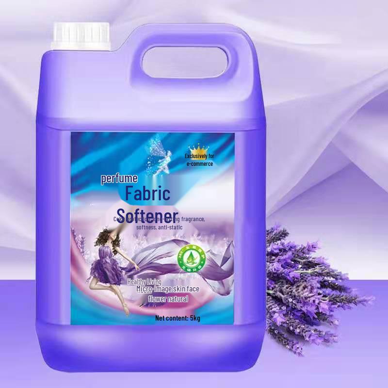Lavender Anti-Static Fabric Softener, 10 Jin, Long-Lasting Fragrance with Large Capacity for Household Use.