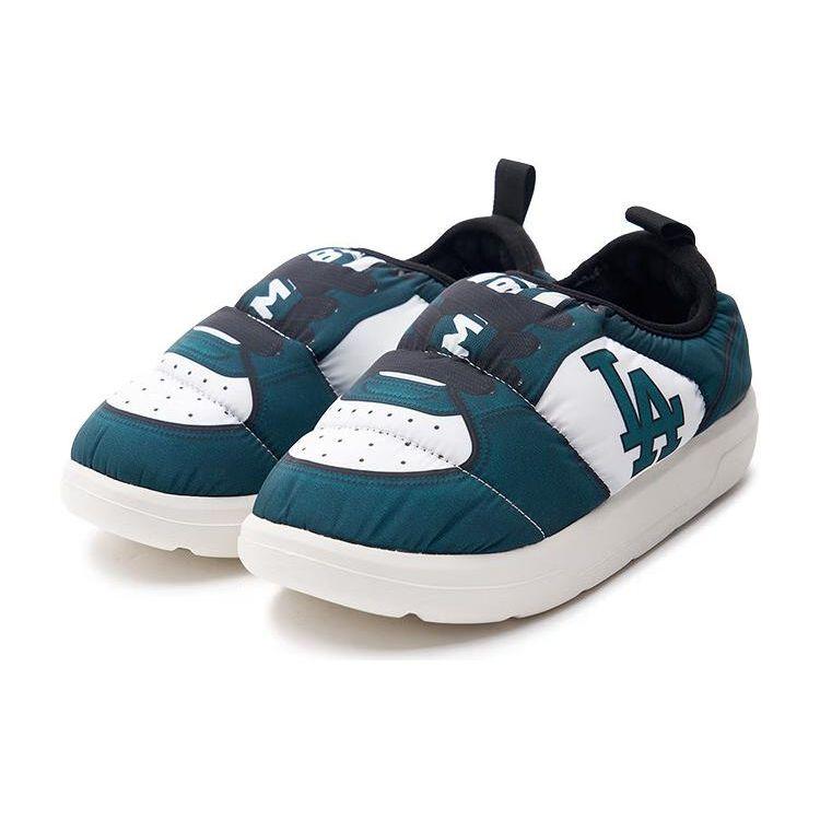 MLB Chunky Classic A Fleece Comfortable Non-Slip Waterproof Warm Low-Top Casual Shoes Women sneaker Dark-Green 3AWBPSP36-07GND