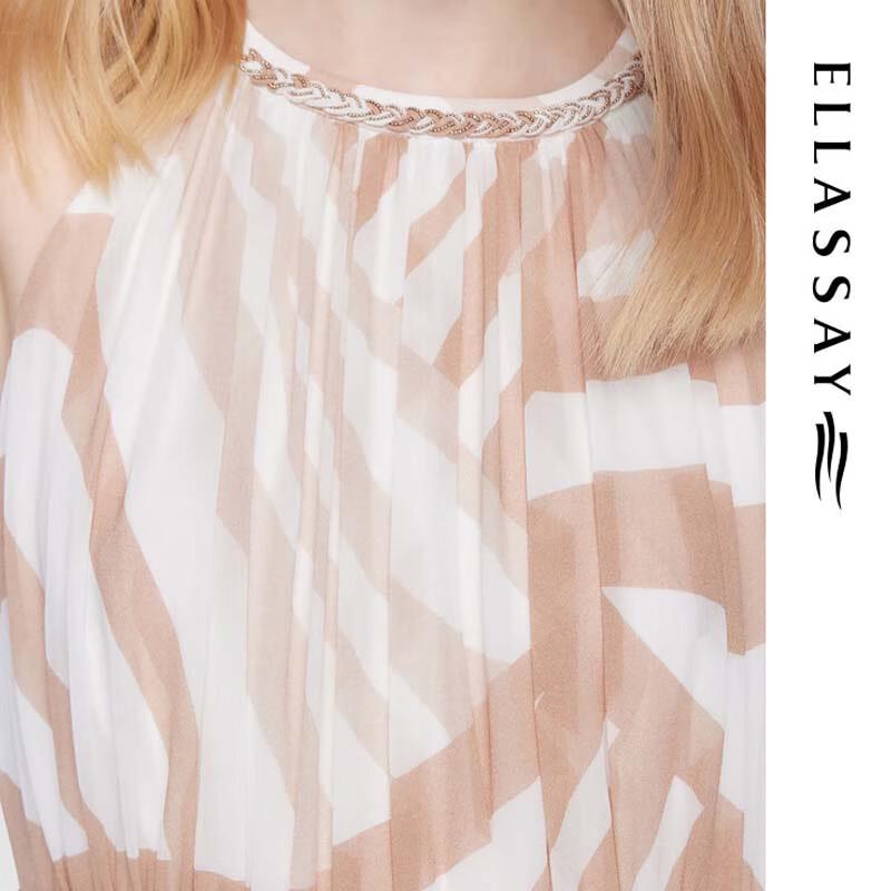 ELLASSAY Halter Neck Elegant Midi Dress