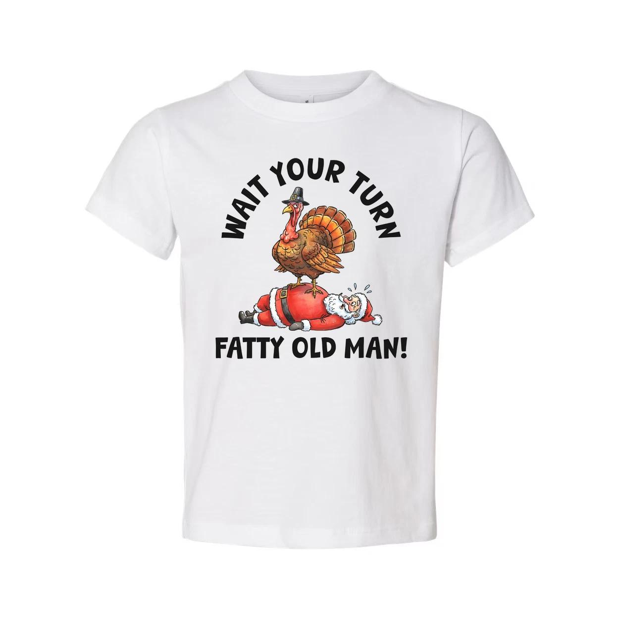 

Funny Christmas T Shirt With Turkey Standing On Santa Claus Illustration For Hol S