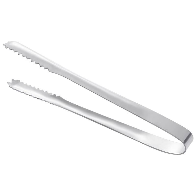 Thickened Stainless Steel Ice and Sugar Cube Tongs for Bar and Kitchen