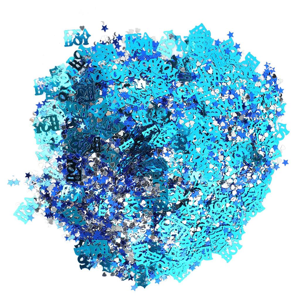 Baptism Confetti Letter Moon FiveStar Sequins Baby Shower Decoration for Party DIY