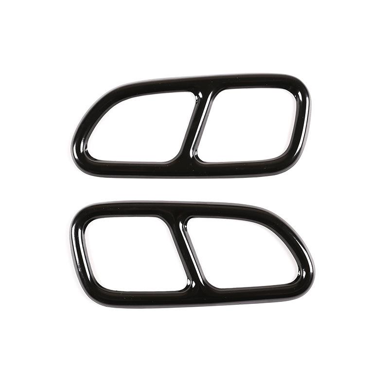 Car Styling Car Tail Throat Decor Frame For Mercedes Benz CLA C117 SLK Exhaust Pipe Trim Covers Stickers Auto
