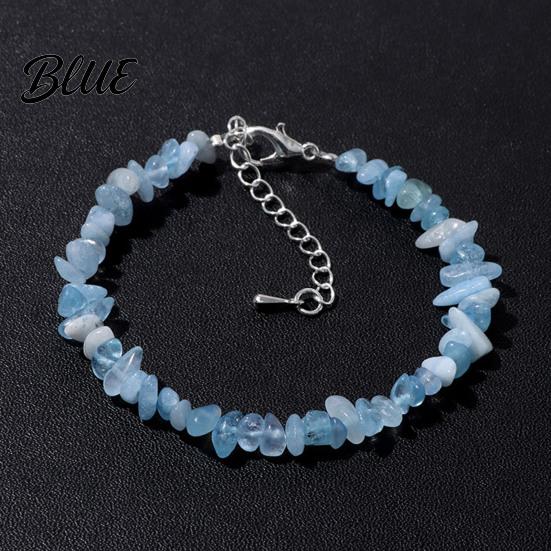 Durable Bracelet Women Irregular Beads Decor Adjustable Length Non-fading Wrist