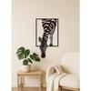 Sleek Zebra Metal Wall Art Modern Animal Sculpture for Farmhouse Boho Living Room Office Durable Indoor Outdoor Decor