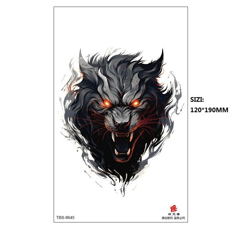 Traditional Men'S Totem Big Spider Dragon Water Transfer Simulation Tattoo Disposable Tattoo Sticker