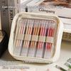 Languo Color Pen Pouch Hand Accounting Large Capacity Pen Storage Bag Can Hold 36/108 Gel Pens Case Portable Stationery Bags