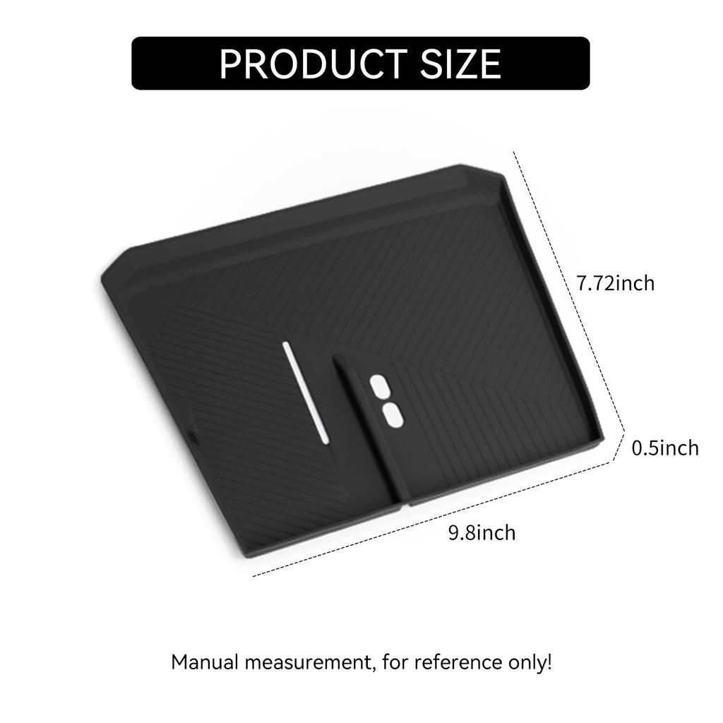 for BMW X3 2025 Car Anti-Slip Pad Silicone Center Console Wireless Charger Interior Accessories Black