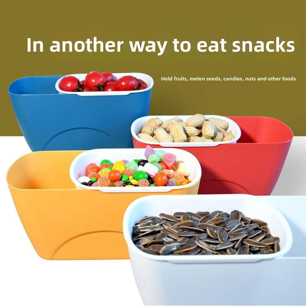 Caja de Snacks de Doble Capa con Drenaje para Almacenamiento de Frutas y Caramelos