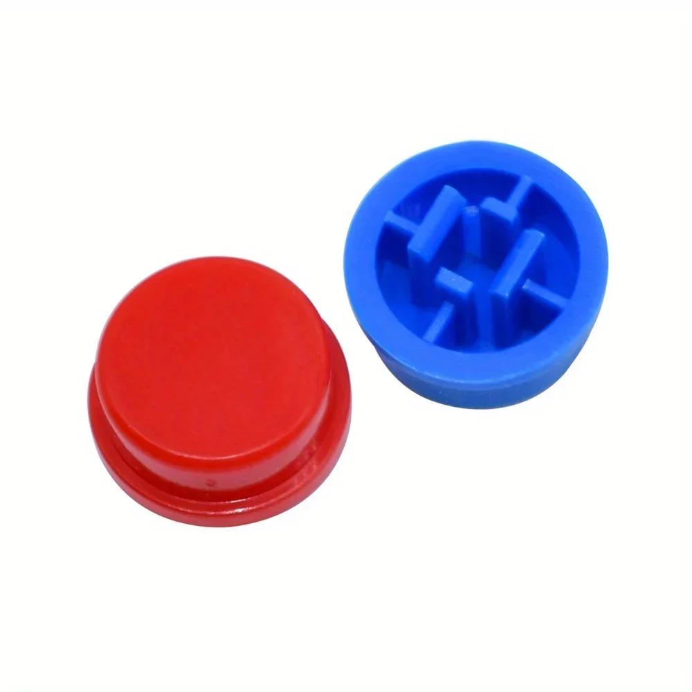25 Sets Light Touch Switches A24 Circular Button Caps 12 * 12 * 7.3MM Switch Button Circular Kit Electronic Component DIP