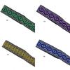 Cinta de Pasamanería Bordada Jacquard de Encaje Étnico para Adorno de Borde de Cuello de Vestimenta de Ropa Nacional Tradicional de Bricolaje de 5 cm
