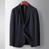 Traje Informal para Hombre Primavera y Verano Lujo Ligero Negocios Delgado Simple Chaqueta de Traje Color Sólido Elástica para Personas de Mediana Edad y Jóvenes