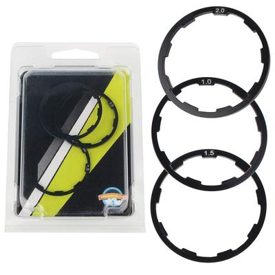 Ritzelabstandhalter Fahrradabstandshalter Hinterradritzel Fahrrad-Tretlager Schwungrad Aluminiumlegierung 1mm 2mm Set mit 3 1,5mm