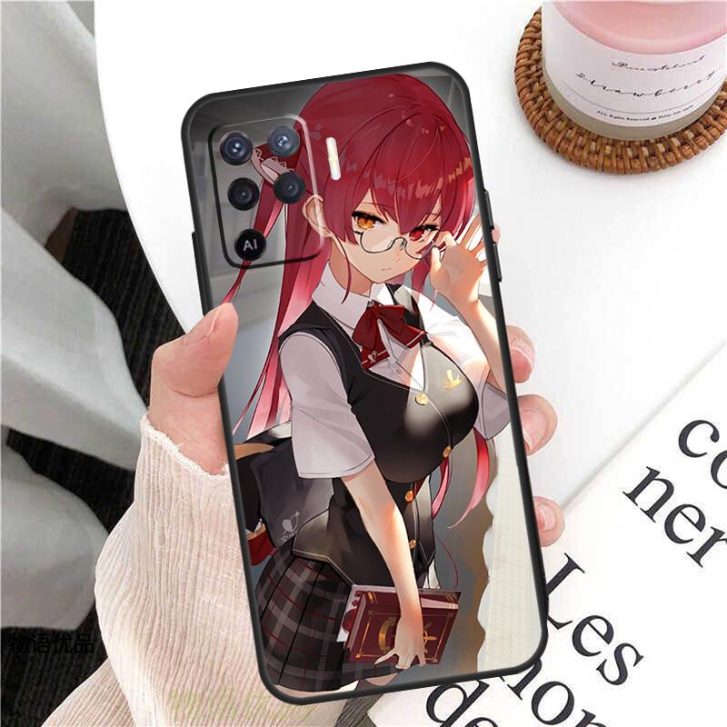 Houshou Marine Hololive Case For Oppo A78 A54 A74 A94 A17 A57 A77 A76 A16 A96 A18 A60 A80 A40 A38 A58 A98 A15 A5 Pro