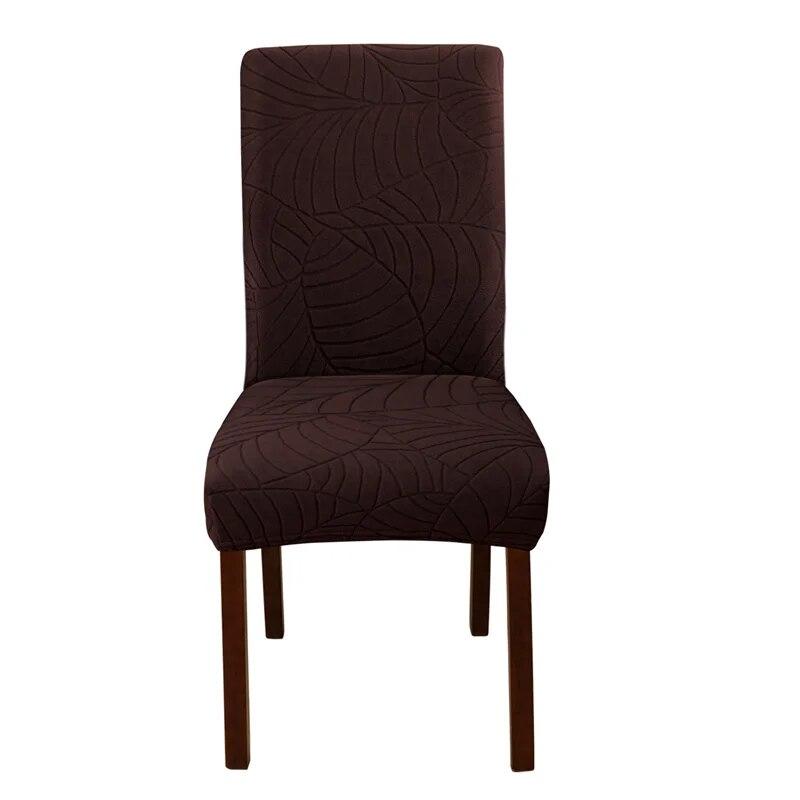 1PC Jacquard Dining Chair Covers Stretch Kitchen Chair Slipcover Office Banquet Hotel Housse De Chaise Elastic Chair Seat Covers