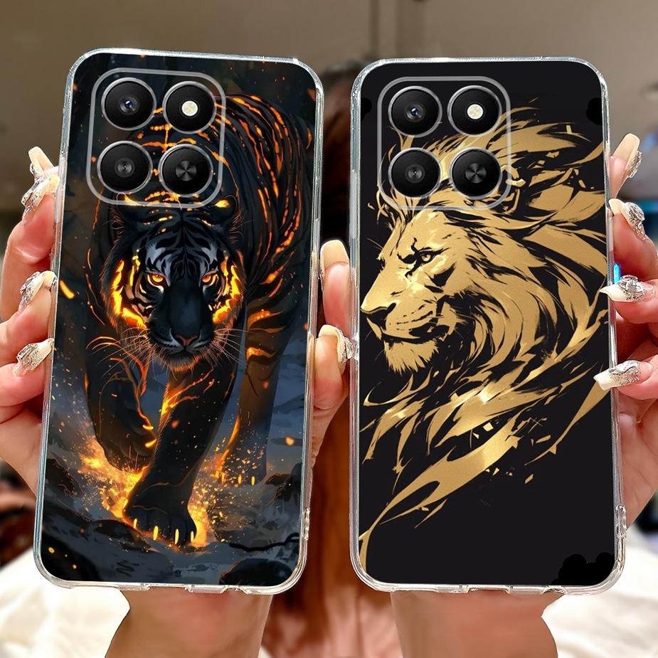 For Honor 400 Smart 5G Case LGN-NX1 Cute Cat Painted Cover Soft Silicone Case For Honor X7d 4G HonorX7d 5G Honor400 Smart Bumper