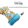PU Leather Golf Club Head Cover Graffiti Cat Pattern Golf Club Protector  Golf Supplies