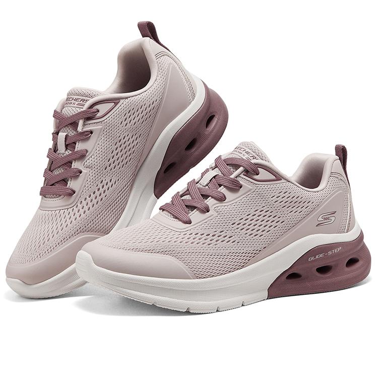 Skechers Bobs Sport Comfortable Durable Breathable Low-Top Running Shoes Women sneaker Nude-Pink 117660-BLSH